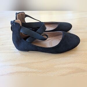 Bella Marie Black Kids Dress Shoes with Strap